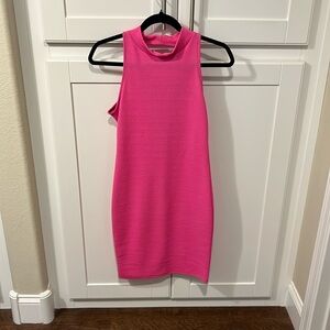 Hot Pink Bodicon Dress, Medium